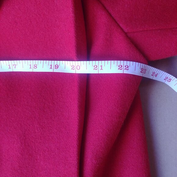 Elegant Red Women's Coat - Picture 9 of 16